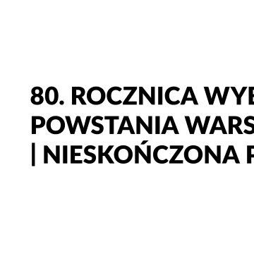 80. rocznica Logotyp -  monochrom